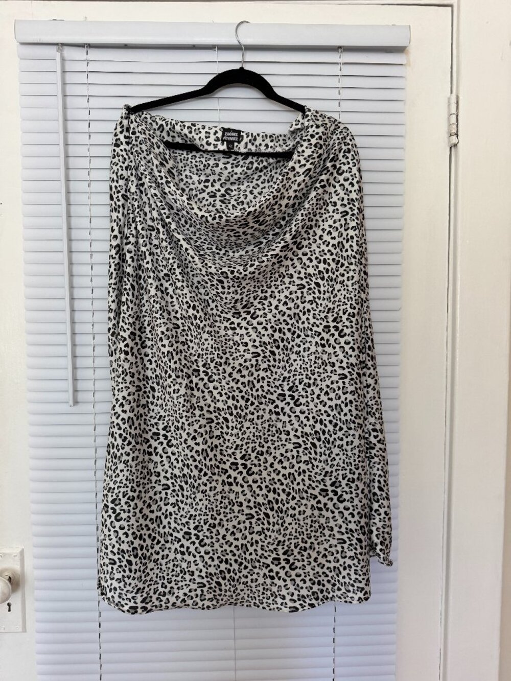 Rachel Nevarez Drift Skirt Ghost Leopard Size 1X